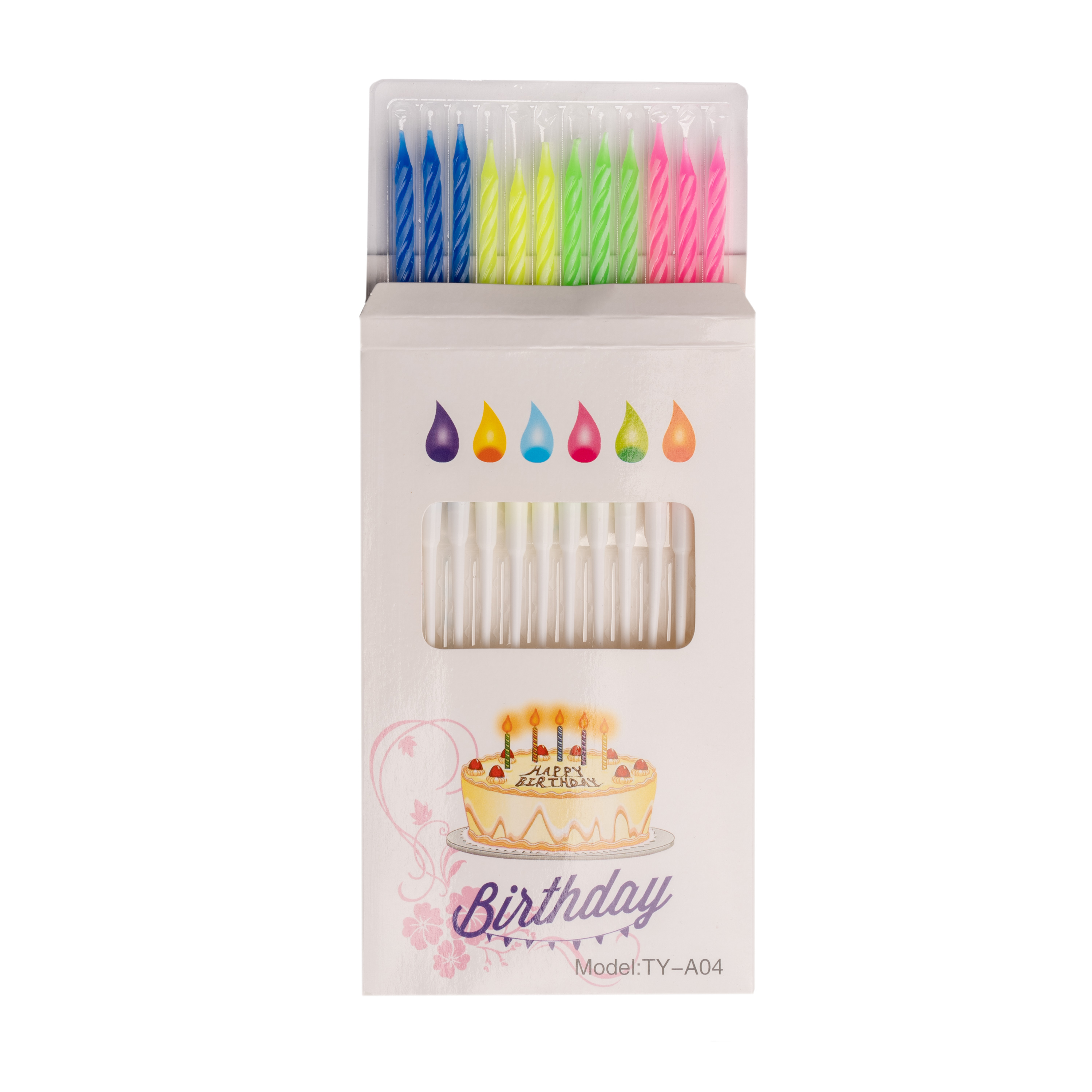 Birthday candles, 12pcs